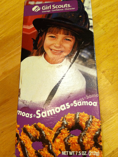 girl scout cookies samoas