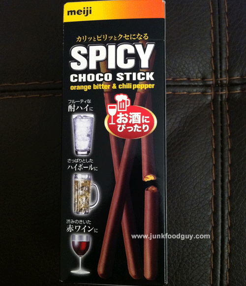 Meiji Orange Bitter & Chili Pepper Spicy Choco Stick