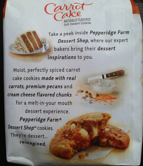 New Pepperidge Farm Dessert Shop Carrot Cake Cookies