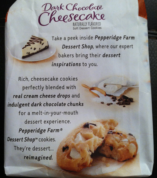 New Pepperidge Farm Dessert Shop Dark Chocolate Cheesecake Cookies