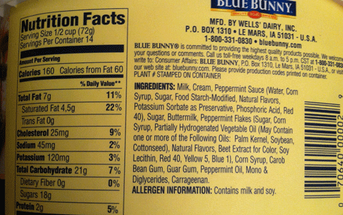 Review Blue Bunny Seasonal Selections Perfectly Peppermint Ice Cream 