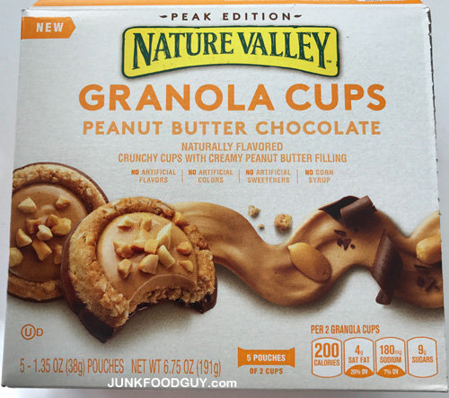 Mening søsyge barbermaskine Review: Nature Valley Peanut Butter Chocolate Granola Cups & Best  Temperature to Eat a Peanut Butter Cup: Room Temp or Frozen? | Junk Food  Guy: Your Daily Snack of Junk Food, Pop